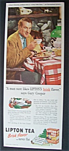 1945 Lipton Tea With Gary Cooper