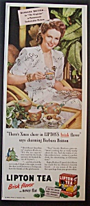 1945 Lipton Tea With Barbara Britton