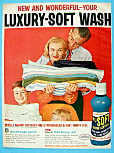 Vintage Ad: 1957 Nu Soft Fabric Softener