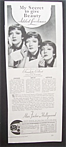 1935  Max  Factor  Make - Up  with  Claudette  Colbert (Image1)