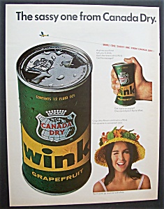 Vintage Ad: 1966 Canada Dry Wink Grapefruit