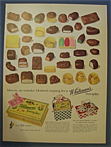 Vintage Ad: 1955  Whitman's  Sampler (Image1)