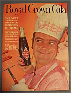 1961 Royal Crown Cola (Rc) W/woman Kissing A Man