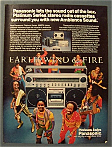Vintage Ad: 1981 Panasonic Radio W/earth, Wind & Fire