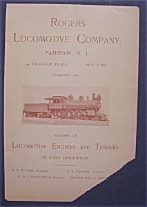 1898  Rogers  Locomotive  Company (Image1)