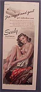 1945 Sealy Mattress with Lovely Woman  (Image1)