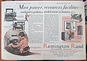 1928 Remington Rand With Man Power Resources