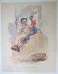 1924 Cream Of Wheat Cereal with Man & Boy Talking 