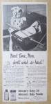 Click to view larger image of 1945 Johnson Baby Powder & Oil w/Baby & Mom in Stroller (Image1)