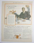 Click here to enlarge image and see more about item 10569: 1925 Grape Nuts Cereal with Man Eating Breakfast 