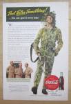 Click to view larger image of 1943 Coca-Cola with Soldier Walking with Gun (Image2)