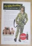 Click to view larger image of 1943 Coca-Cola with Soldier Walking with Gun (Image3)