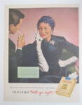 Click to view larger image of 1953 Old Gold Cigarettes with Lovely Woman Smoking (Image2)