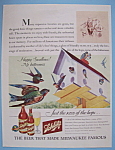 1943 Schlitz Beer with Birds & their Birdhouse