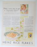 1930 Heinz Rice Flakes with a Bowl of Cereal