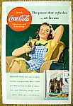 Click to view larger image of 1939 Coca-Cola (Coke) with Woman Relaxing  (Image1)