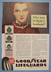 Click here to enlarge image and see more about item 12531: Vintage Ad: 1940 Goodyear Lifeguards