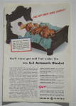 Click to view larger image of 1942 General Electric Automatic Blanket w/Boy & Dogs (Image2)