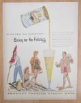 Click to view larger image of 1955 Falstaff Beer with Two Couples on the Beach  (Image1)