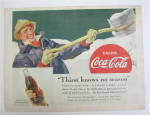Click to view larger image of 1938 Coca Cola (Coke) with Man Shoveling Snow  (Image1)