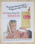 Click to view larger image of 1967 Winston Cigarettes with Man & Woman Smoking  (Image3)
