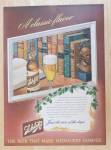 1947 Schlitz Beer with Schmitz Beer with a Book
