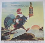 Click to view larger image of 1946 Schenley Whiskey with Rooster Walking Off A Boat (Image3)
