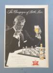 Click to view larger image of 1958 Miller High Life Beer with Man Playing Chess (Image5)