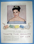Click to view larger image of Vintage Ad: 1958 Lux Soap with Pier Angeli (Image1)