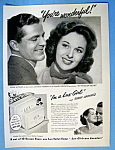 Click to view larger image of Vintage Ad: 1949 Lux Soap with Susan Hayward (Image1)