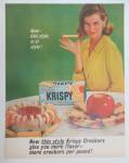 Click to view larger image of 1963 Sunshine Krispy Crackers w/ Woman Holding Cracker (Image3)