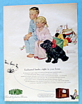 Click to view larger image of 1950 Du Mont Television By Norman Rockwell (Image1)