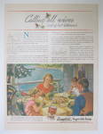Click to view larger image of 1937 Campbell's Vegetable Soup with Family Eating  (Image2)