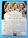 Vintage Ad: 1934 Max Factor Make Up with/ Ann Dvorak