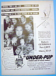 Vintage Ad: 1939 The Under-Pup w/Robert Cummings