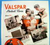 Click to view larger image of 1937 Valspar with 3 Children Playing In A Tub Of Water (Image2)