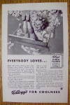 Click to view larger image of 1934 Kellogg's Corn Flakes Cereal with Girl On A Swing (Image2)
