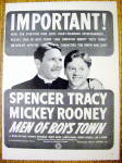 Click to view larger image of 1941 Men of Boys Town w/ Spencer Tracy & Mickey Rooney (Image1)