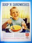 Click to view larger image of 1960 Campbell's Chicken Noodle Soup with Little Boy (Image1)