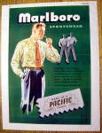 Click to view larger image of 1946 Marlboro Sportswear with Man Lighting Cigarette (Image2)