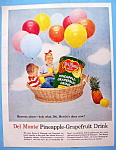 Click to view larger image of 1957 Del Monte Pineapple Grapefruit Drink w/Two Kids (Image1)