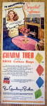 Click to view larger image of 1946 Charm Tred Shag Rugs with Susan Hayward (Image1)