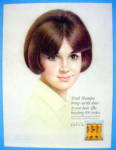 Click to view larger image of 1967 Breck Shampoo With Lovely Brown Eyed Woman (Image1)