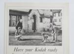 Click to view larger image of 1926 Kodak with Man Playing Football with Son  (Image2)