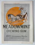 Click to view larger image of 1912 Meadowmint Chewing Gum With Boy In Chariot (Image1)