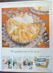 Click to view larger image of 1950 Birds Eye Sliced Peaches with Ice Cream  (Image1)