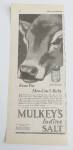 1927 Mulkey's Iodine Salt With Baby Cow