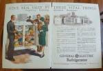 1928 General Electric Refrigerator With Couple Shopping