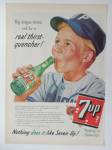 Click to view larger image of 1956 7Up (Seven Up) With Boy Drinking Bottle of 7 Up  (Image3)