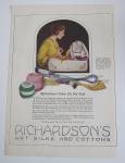1922 Richardson's Silks & Cottons With Woman